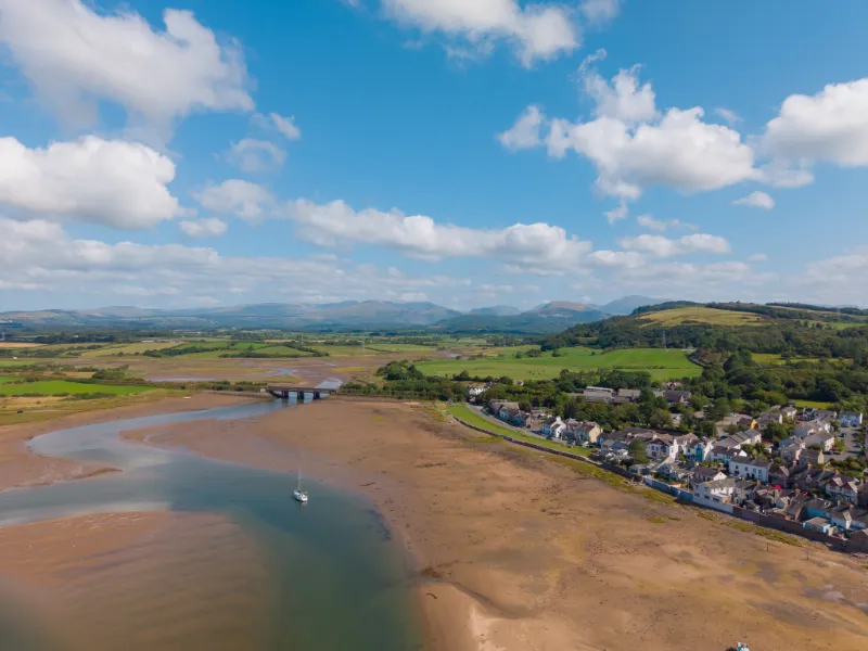 Ravenglass village and estuary, the Lake District National Park’s only coastal village